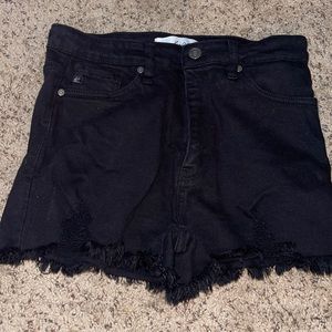 Black KanCan high wasted shorts